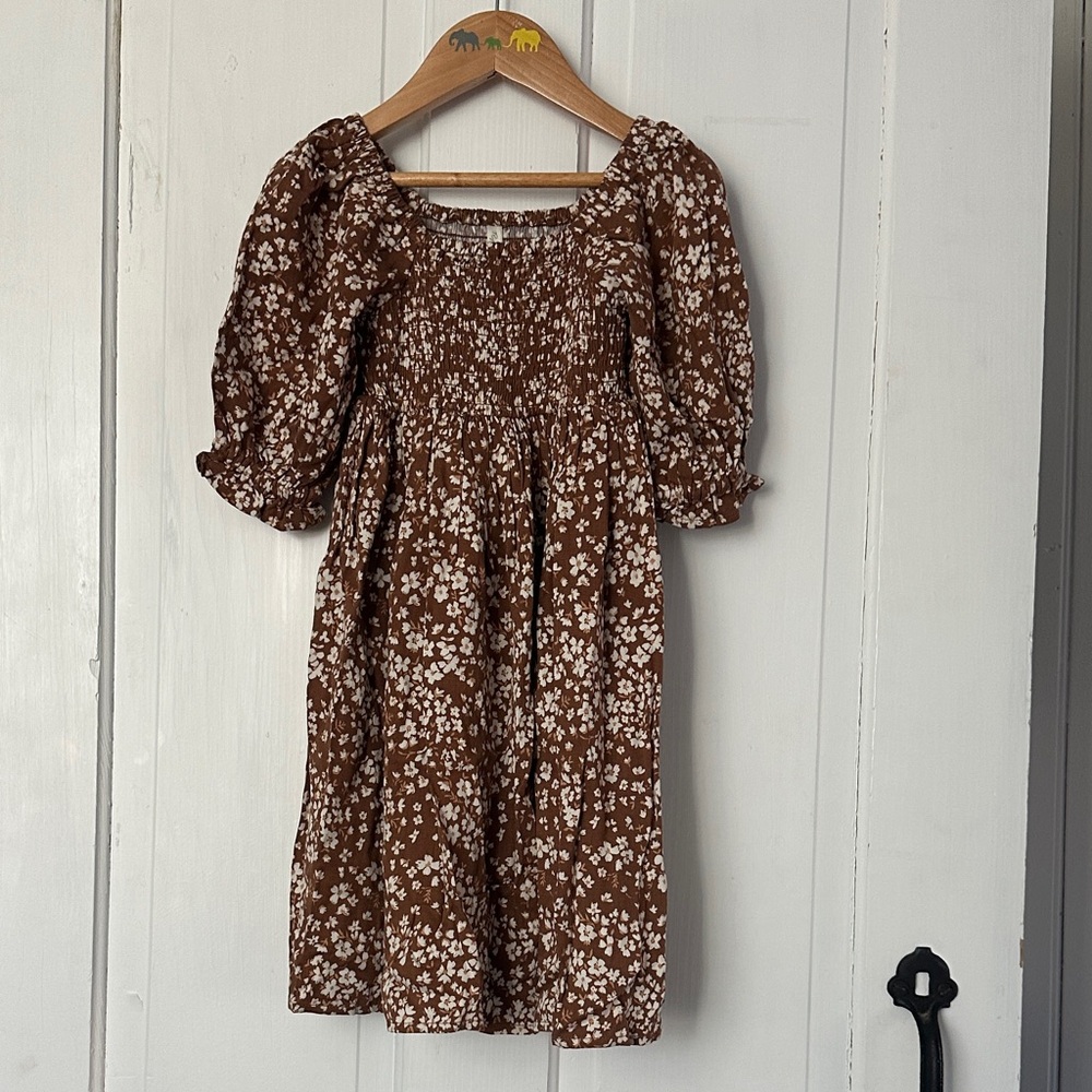 Rylee + Cru Brown Kids Adelaide Dress